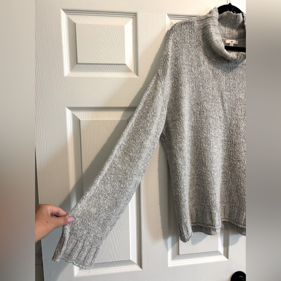 BP Light Gray Cowl Neck Sweater - Picture 3 of 4